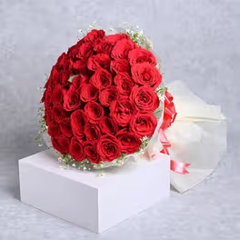 Valentine Day Red Rose Bunch
